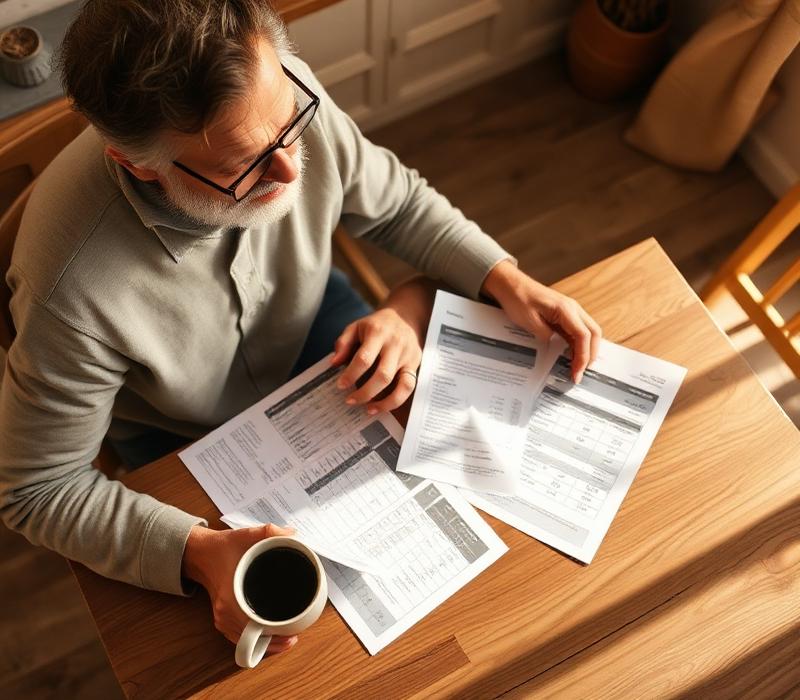 Several written cash offers laid side by side on a table